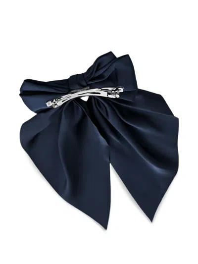 Mimi Tutu Kids' Ribbon Bow Hair Clip In Blue