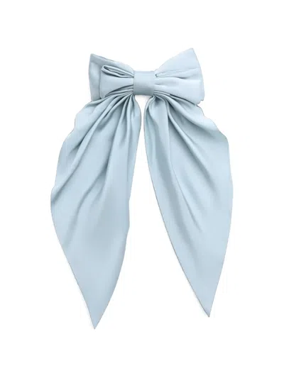 Mimi Tutu Kids' Ribbon Bow Hair Clip In Blue