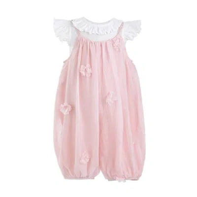 Mimi Tutu Babies'  Romper & Top Set In Pink