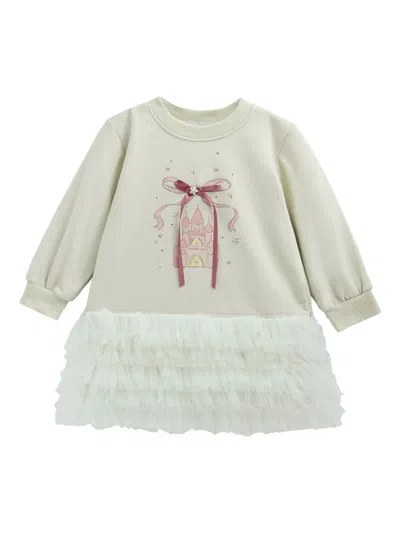 Mimi Tutu Kids' Ruffled Ribbon Dress In Green