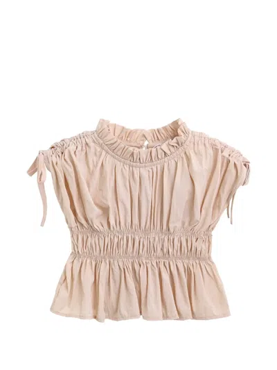 Mimi Tutu Kids' Ruffle-trimmed Shorts Set (set Of Two) In Neutral