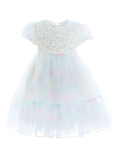 Mimi Tutu Kids' Sequin-embellished Tiered Dress In White