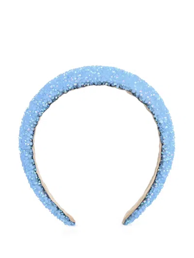 Mimi Tutu Kids' Sequin-embellished Padded Headband In Blue