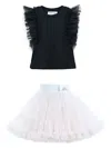 Mimi Tutu Siena Skirt Set In White