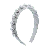 Mimi Tutu Silver Pearl Studded Headband