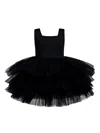 Mimi Tutu Square-neck Sleeveless Tutu Dress In Black