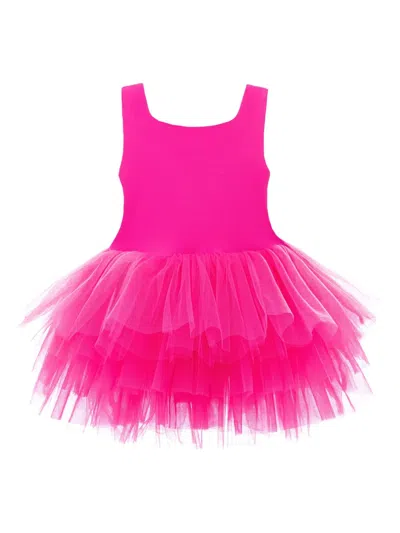 Mimi Tutu Kids' Square-neck Tutu Dress In Pink