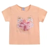 Mimi Tutu Kids' Swan-appliqué T-shirt In Peach