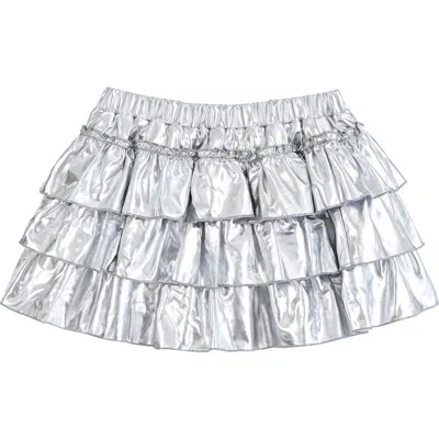 Mimi Tutu Babies'  Tiered Mini Skirt In Silver