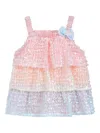 Mimi Tutu Tiered Sequin-embellished Top And Tutu Set In Blue