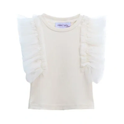 MIMI TUTU MIMI TUTU TULLE FRILL T-SHIRT