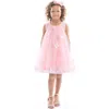 Mimi Tutu Kids'  Tulle Layered Floral Dress In Pink