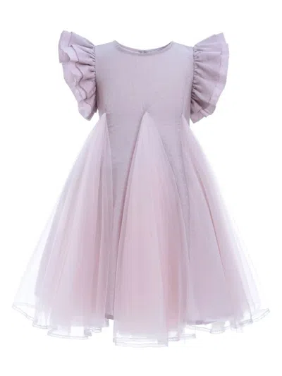 Mimi Tutu Kids' Tulle-overlay Dress In Pink