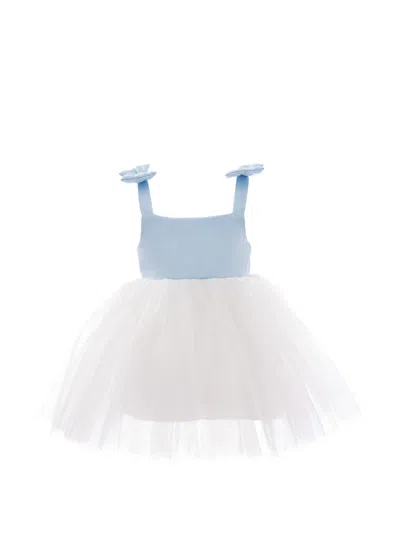 Mimi Tutu Kids' Tulle-skirt Bow-detail Dress In Multi