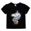 Mimi Tutu Kids' Unicorn-appliqué T-shirt In Black