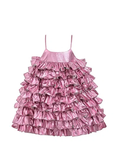 Mimi Tutu Kids' Valeriane Tiered Ruffled Dress In Pink