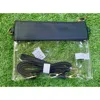 Mimi Wholesale Game Day Clear Crossbody Bag With Vegan Leather Trim In Black In Black