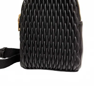 Mimi Wholesale Martha Textured Sling Bag In Black