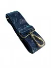 Mimi Wholesale Women's Sparkling Rhinestone Crossbody Strap In Sapphire In Blue