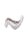 Mimia Leblanc 18k White Gold Swoon Diamond Ring In Silver