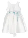 Mimilù Floral-detail Sleeveless Dress In White
