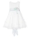 Mimilù Special Occasion Tie Waist Dress In White