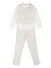 Mimilù Three-piece Linen Suit In Neutrals
