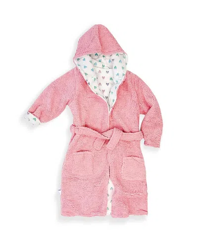 Mimish Babies' Girls' Reversible Robe - Little Kid, Big Kid In Pink