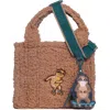 Mimish Kids' Faux Shearling Tote