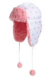 Mimish Kids' Reversible Trapper Hat In Pink