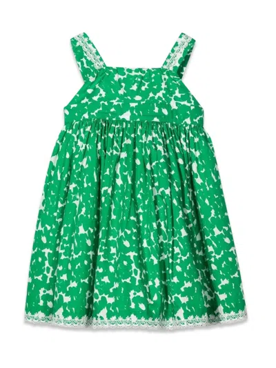 Mimisol 100% Cotton Dress In Green