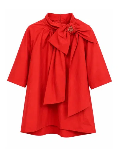 Mimisol Kids' Dress With Bow In Red