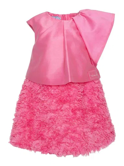 Mimisol Kids' Dress With Ruches In Multi