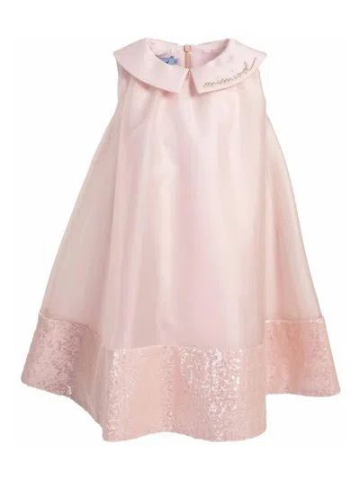 Mimisol Kids' Dress With Sequins In Pink
