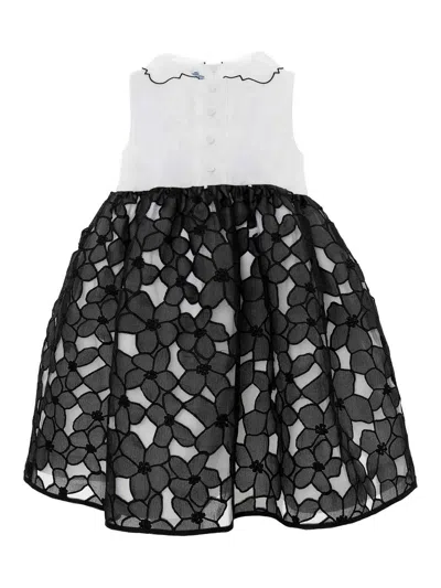 Mimisol Kids' Floral Dress In Black