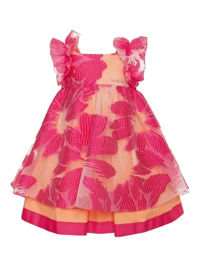 Mimisol Kids' Floral Dress In Pink