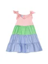 Mimisol Multicolor Satin Dress In Multicolour