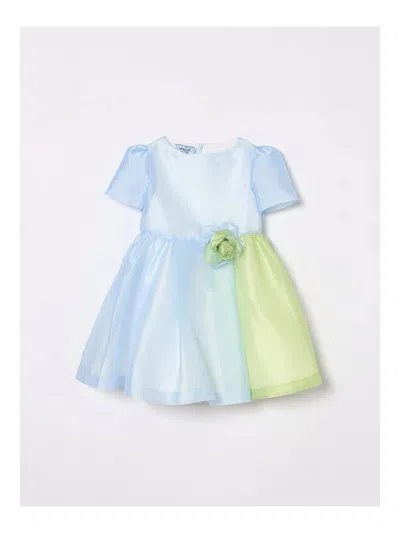 Mimisol Kids' Organza Dress In Blue