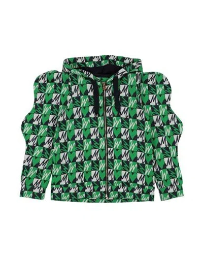 Mimisol Babies'  Toddler Girl Cardigan Green Size 6 Cotton, Viscose, Polyester, Polyamide, Elastane
