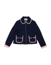 Mimisol Babies'  Toddler Girl Jacket Navy Size 4 Polyester, Polyurethane