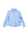 Mimisol Toddler Girl Shirt Light Blue Size 4 Viscose In Blue