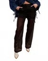 Mimosa Better Walk The Line Organza Pants In Black In Black
