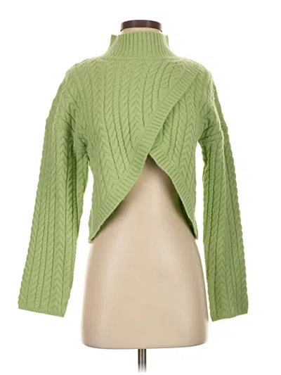 Pre-owned Mimosa Cardigan Sweater In Green