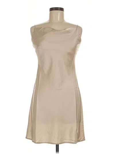 Pre-owned Mimosa Cocktail Dress In Tan