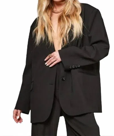 Mimosa Irisa Oversized Boyfriend Blazer In Black