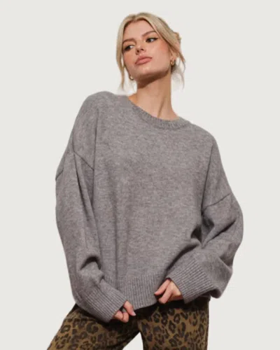 Mimosa Jaci Crewneck Sweater In Grey In Gray