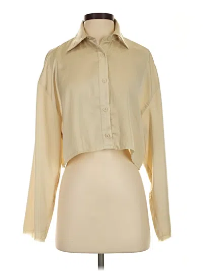 Pre-owned Mimosa Long Sleeve Blouse In Ivory