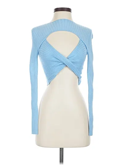 Pre-owned Mimosa Long Sleeve Turtleneck In Blue