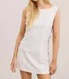 Mimosa Mini Metal Dress In White