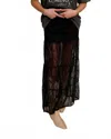 Mimosa Patti Lace Maxi Skirt In Black In Black